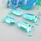 1 Dozen Metal Suspender Clips Colorful Durable Plastic Grip Sewing Clips Size 1 Inch Aqua Color